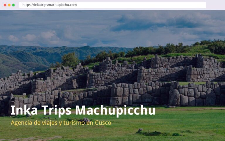 Página web de Inka Trips Machupicchu, agencia de viajes y turismo en Cusco, creada por La Web Academy