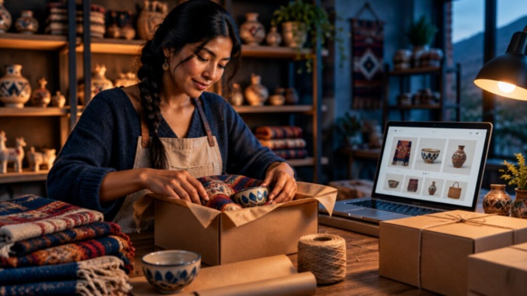 Tienda virtual creada en Cusco para vender productos artesanales por internet